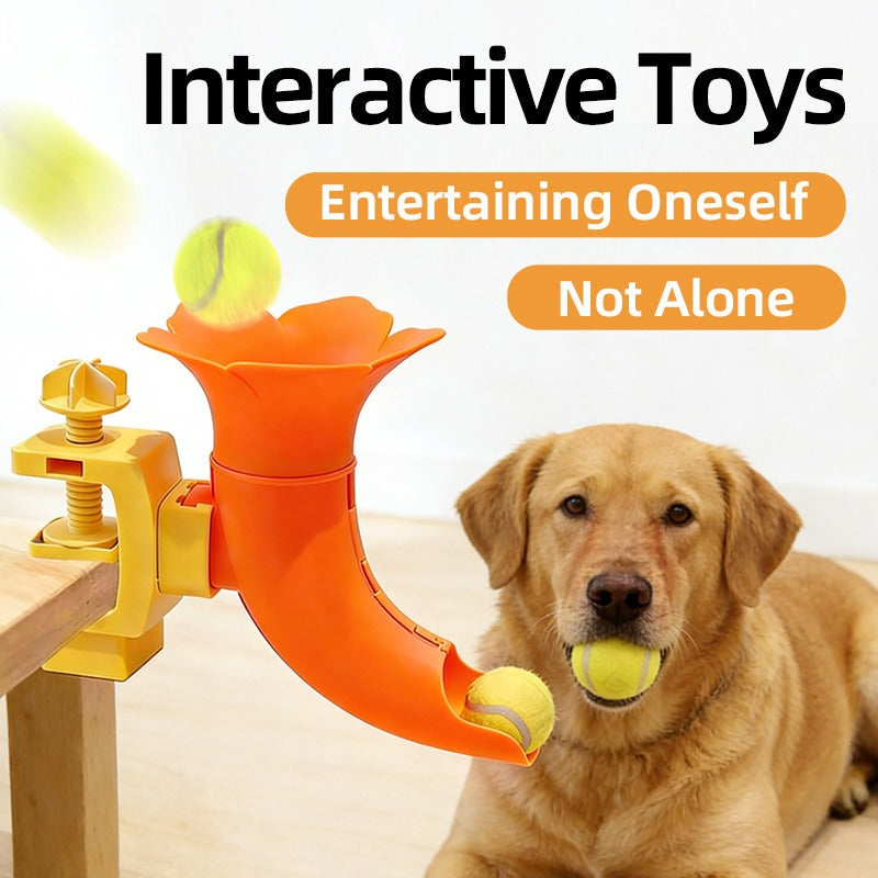 Self-Feeding Interactive Dog Ball Dispenser Toy