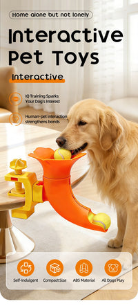 Self-Feeding Interactive Dog Ball Dispenser Toy