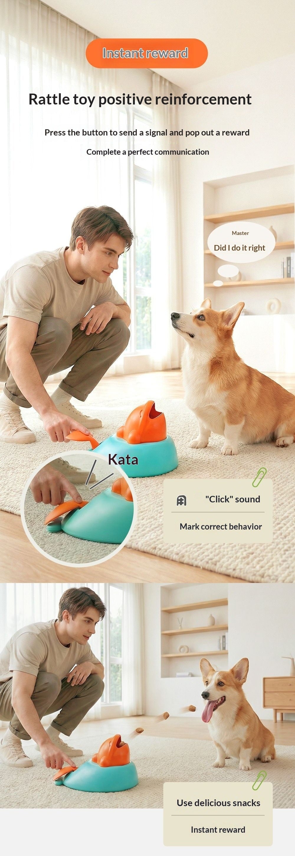 Freeze-Dried Treat Dispenser Toy for Cats and Dogs