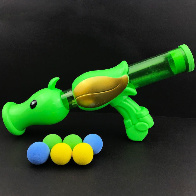 Air Powered Peashooter Plant Toy Cannon